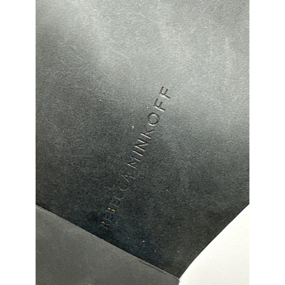 Rebecca Minkoff Sallest Too Studded Mule Bootie Snake Leather Studded Size 7M - Picture 8 of 8